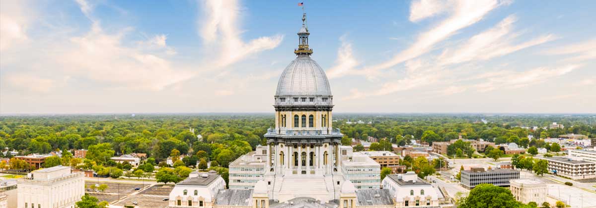 State of Illinois capitol building.